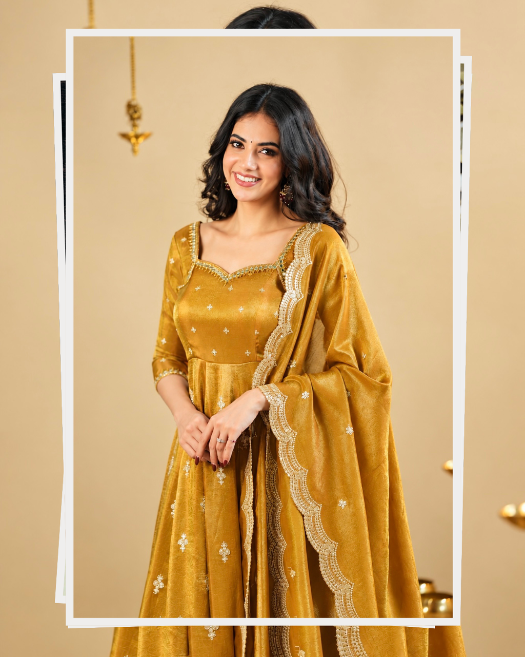 XORIVAA ROYAL SEQUIN EMBROIDERED ANARKALI SUIT SET